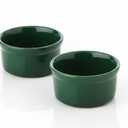 Pack of 2 Fiesta Peacock 568 4" x 2" Ramekin, Dark Green 