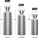 Triple Tree 34OZ Vacuum Insulated Stainless Steel Water Bottle, Double Wall Wide Mouth Lids Keeps beverage Hot or Cold Sweat Proof