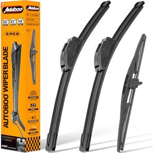 3 Wipers Replacement for Honda Pilot Rear and Front Windshield Wiper Blades 2009-2015,3 Pieces 22"+21"+14 inch