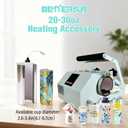 BetterSub 3in1 Tumbler Mug Heat Press Machine 30 OZ 20 OZ 16 OZ Sublimation Straight Skinny Tumbler Mug 3 OZ 1.5 OZ Shot Glass,11 OZ 15 OZ 16 OZ Sublimation Mug Heat Transfer (3in1 Teal)