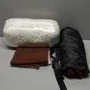 Clawamilly Dog Car Seat for Small Dogs Under 25Lbs, Portable Comfy Safe Puppy Car Seat Travel Bed with Storage Pockets, Fully Detachable Washable Dog Booster Carseats for Front & Back Seats, Brown (Medium)