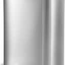 QUALIAZERO 50L/13Gal Heavy Duty Hands-Free Stainless Steel Commercial/Kitchen Step Trash Can, Fingerprint-Resistant Soft Close Lid Trashcan, 50L / 13 GAL