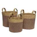 Small Felt Basket in Velvet Pink (Pack of 2)