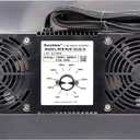 Durablow 220 CFM Air-In Stainless Steel Crawl Space Vent Fan, Dual Fans with Dehumidistat & Thermostat, Foundation Vent, Radon Mitigation, for Crawl space, Basement (Stainless steel 430, M2D-S430-N), SUS430+Dual Fan+Dehumidistat
