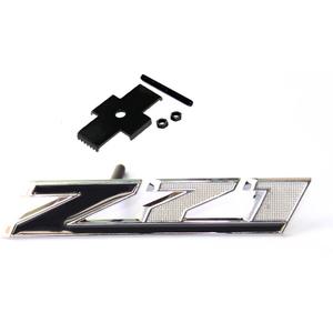 Yoaoo 1x OEM Black Grille Z71 Emblem Badge 3D Compatible with Silverado 2500Hd 3500Hd Sierra Tahoe Chrome