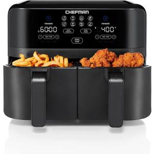 Chefman TurboFry Digital Touch Dual Basket Air Fryer, XL