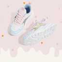 LUCKY STEP Girls Kid's Butterfly Running Sneaker Tennis Sparkle Mesh Athletic School Gym Lace-up Walking Shoes, Size 13 Kid