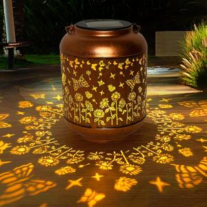 ANYTALK Solar Lanterns Outdoor Waterproof, Butterfly Gifts for Women, Solar Lights for Backyard Porch Patio Table Yard Balcony Lawn Pathway
