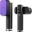 Steamer for Clothes, Portable Handheld Travel LCD Screen Steamer, Three Optional Functions, 1200W Wide Voltage,Strong Two-In-One Steam Iron, Extra-Large Water Tank, Office, Travel