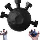 Finger Grip Strengthener Finger Exerciser,Silicone Grip Strength Trainer,Finger Strengthener Tool, Adjustable Hand Grip Strengthener (Black)