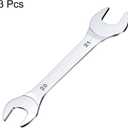 HARFINGTON 3pcs Double Open End Thin Wrench Set 2021mm Metric Super Thin Small Flat Head Wrench Mirror Polished Open Ended Spanner for Automotive Repair Furniture Assembly
