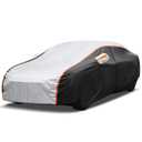 10 Layers Car Cover Waterproof All Weather for Automobiles Rain Snowproof UV Protection Windproof Outdoor Full Car Cover Car Snow Cover with Zipper Cotton, Universal Fit for Sedan(178-185 inch)