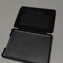 CoBak Lightweight Stand Case for 7" Kindle Paperwhite 12th Gen 2024 and Kindle Colorsoft with Right Hand Strap - Compatible with iPhone MagSafe, for Samsung/Belkin/Anker Wireless Charging Pads (Fabric Black)