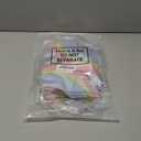 Aliceset 20 Pcs Clear Plastic Goodie Bags Party Treat Bags with Handles Rainbow Themed Favor Wrapping for Birthday Snack Candy Holiday Decoration Baby Shower Supplies, 8 x 8 x 3.15 Inch