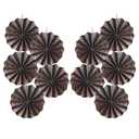 Coffee Party Decorations, Coffee Birthday Decorations, Party Events Accessories, Coffee Themed Party Decorations, Coffee Party, Friends Themed Party 8in Hanging Paper Fans 30 Color DIY Set (Coffee))