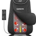 Snailax Shiatsu Back Massager with Heat, Upgraded Electric Deep Tissue Kneading Full Body Massage Chair for Back Pain, Home, Office Use, Gifts for Men, Women