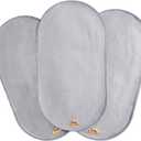 BlueSnail Waterproof Changing Pad Liners 3 Count,14" X 27.5" (Gray)