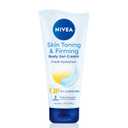 NIVEA Skin Firming & Toning Body Gel Cream with Q10, Hyaluronic Acid and Vitamin C, Clinically Tested Skin Firming & Toning Cream, 72-Hour Moisture, 6.7 Oz Tube