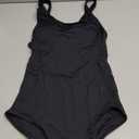 Beautikini Period Swimwear One Piece Racerback Training Bathing Suit Women Period Swimsuits for Teen Girls Ages 11-14 (Small, Black)