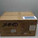 JMMD 8 in 1 Tricycle Stroller with Push Handle, Foldable Trike with 360° Swivel Seat, Reclining Backrest, All-Terrain Wheels, Dual Brakes, Canopy & Storage, Gift for Kids 18 Months to 5 Years, Red