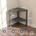 Honey-Can-Do Grey 2-Tier Corner Shelf
Waterproof resin corner shelving for bathroom, kitchen or office; tool-free assembly; holds 35 lbs; 18.1W x 10D x 17.7H in.