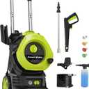 Electric Pressure Washer 4800PSI-Max 2.9GPM Power Washer with 25 Feet Hose,16.4 Feet Power Cord, Car Wash Machine Yellow Ideal Cleaning for Garden