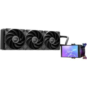 Antec Vortex View 360 AIO Liquid CPU Cooler, 5" IPS Screen, 3x120mm PWM Fans, Customizable Display, High-Performance Pump, Rotatable Ball Joint, RGB Backglow System, Intel LGA 1700/1851 & AMD AM4/AM5