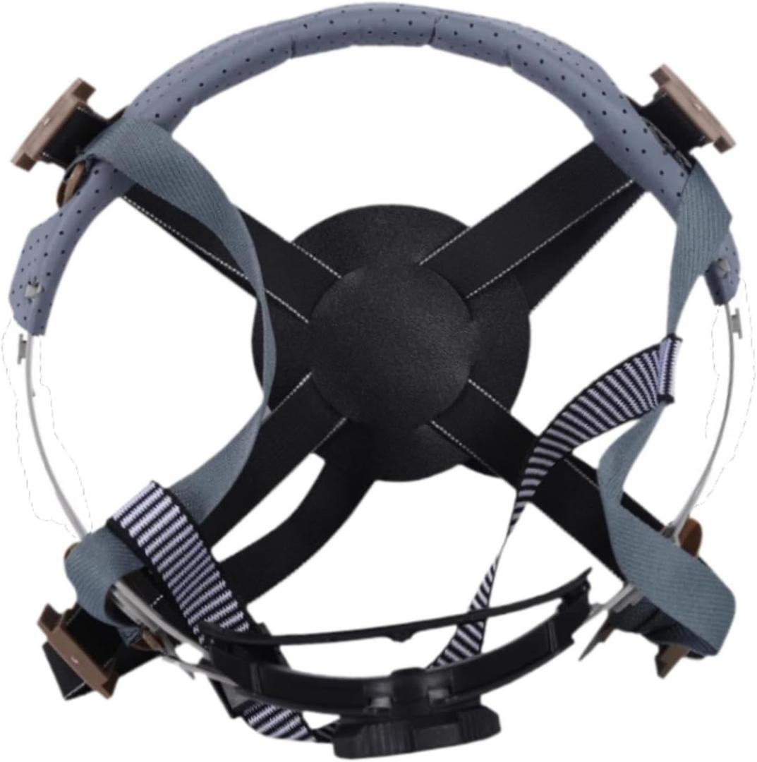 4 Point Attachment Hard Hat Replacement Ratchet Suspension Construction Hard Hat Liner Adjustable Universal Accessories Bump Cap Insert, Replaceable Helmet Accessory, Knob Adjustment