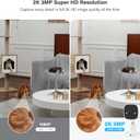 Jennov 2K WiFi Security Camera Indoor/Outdoor, Plug-in Home Surveillance Cam with Color Night Vision, Human Motion Detection, 2-Way Audio, IP66 Waterproof, Baby & Pet Monitor, 5G/2.4G