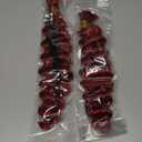 Deep Wave Bulk Braiding Hair for Boho Braids  2 Bundles Red Curly Boho Hair for Braiding No Weft Wet and Wavy Hair Extensions Red