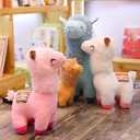 Llama Stuffed Animals Soft Plush Cute Alpaca Doll for Boys Girls 10in (caibei yantuo fense)