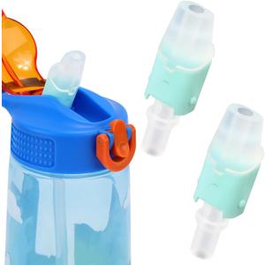 2 Pcs Bite Valve Replacement for Zak Designs Water Bottle, Water Bottle Mouthpiece Accessories BPA Free Silicone Cap Lid Spout Parts for Zak Designs 15/15.5/16/19/25/27 OZ