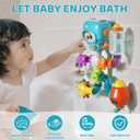 DOLIVE Bath Toys for Kids Ages 4-8, DIY Assembly Water Pipe Building Kit, Interactive Water Toy for Toddlers 3-5, Educational STEM Learning Gift for Boys and Girls, 11.6 x 11 x 3.4 inches
