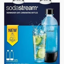 Sodastream 0.5L Twin Pack Dishwasher Safe Slim Bottle (Black)