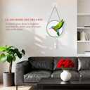 Stained Glass Suncatcher Window Hangings, 7 Inch Round Sun Catchers Glass Art with Crystal Prism, Handmade Hummingbird Designs for Home Decor or Gifts