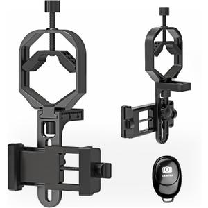Gosky Universal Spotting Scope Phone Adapter Telescope Phone Mount & Spotting Scope Phone Mount, Binocular Phone Adapter with Precision 3-Axis Alignment, Fits Most Smartphones & 3057mm Eyepieces