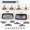 C5NN10849L Cluster Assembly Gauge Fits Ford Tractor 5000 2000 3000 3400 4000 4500 7000 EHPN10849A C7NN10849C - 1 Year Warranty (Counter Clockwise Rotation)