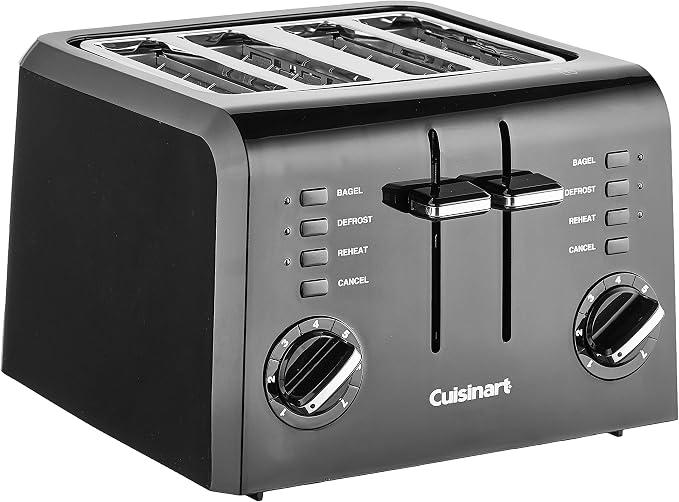 Cuisinart Toaster, 1.5" Wide Slots, 7 Setting Dial, 4-Slice Capacity