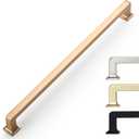 9BUILD 10 Pack 10 Inch Cabinet Handles - Champagne Bronze Cabinet Pulls for Kitchen & Dresser (10"/256MM Hole Center)