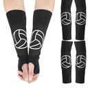Minatee Volleyball Arm Sleeves Passing Hitting Forearm Sleeves with Protection Pads and Thumb Hole