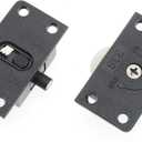 Cabinet Wardrobe Sliding Door Pulley Closet Cabinet Sliding Door Wheels Sliding Cabinet Door Hardware (Black)