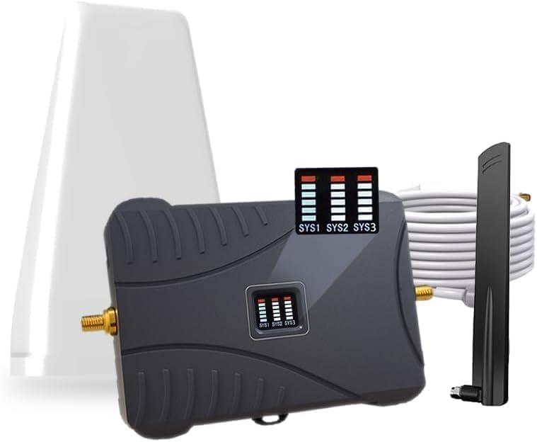  Cell Phone Booster for Home & Multi-Room, Up to 7,000 sq ft, Cell Phone Signal Booster for Band 5/12/13/17,Boost 5G 4G Data for All U.S. Carriers FCC Approved