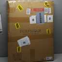 TEHOME 20x30'' Pivot Rectangle Bathroom Vanity Mirror Brushed Gold Rounded Corner Metal Framed Tilting Beveled Vanity Wall Mirrors