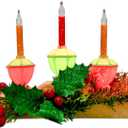 Christmas 5 Light Bubble Candle Lamps, Plug in Electric Candles with 5 Multi-color Bubble Lights (1 spare), C7/E12 Base 5W Bubble Light Candle, Suitable for Holiday Christmas Celebration Lighting