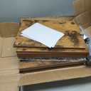 Furologee 5 Tier Bookshelf with Drawer, Tall Narrow Bookcase with Shelves, Wood and Metal Bookshelves Storage Organizer, Industrial Display Standing Shelf Unit for Bedroom, Living Room, Rustic Brown