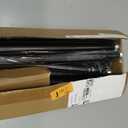 ZYRW Black Curtain Rods, Room Darkening Curtain Rod for Windows 66 to 120 Inches(5.5-10Ft), Wrap Around Rods, Adjustable Heavy Duty Blackout Drapery Rod, Window Treatment, Matte Black