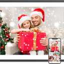 Digital Picture Frame 17" Large-Digital-Photo-Frame - Smart Dual-WiFi Electronic Photo Frame, Auto Rotate, 32GB Memory, Wall Mountable, Share Photo Video via App Email, Best Gifts for Christmas