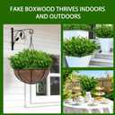 TURNMEON 20 Bundles Artificial Greenery Plants Outdoor Summer Decor, UV Resistant Fake Plants Boxwood Shrubs Grass,Faux Eucalyptus Flowers for Farmhouse Gardens Home Patio Indoor Cemetery Decor(Green)