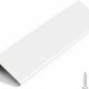 Rergy 10 Pack 5 INCH Cabinet Pulls White Finger Pulls, White Edge Pulls for Cabinet Kitchen Cabinet Edge Pulls, 128mm Cabinet Finger Pulls