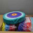 12 Pcs Round Floor Cushions for Kids Flexible Seating for Classroom Elementary Floor Pillows 15.35'' Circle Seat Cushions Group Activity Marker Kindergarten Playroom (Rainbow)